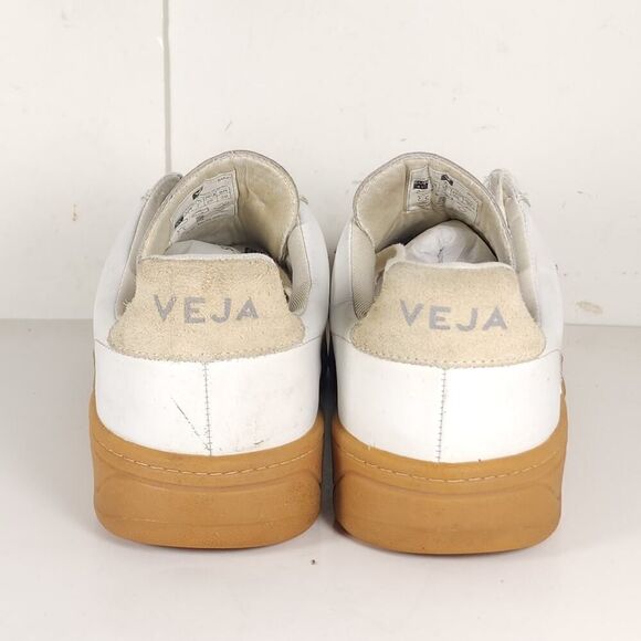 Veja Men\'s V-12 US 8 White Natural Leather Lace Up Low Top Sneakers Shoes main image 10